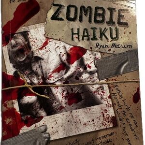 Zombie Haiku Book with Red and Gray Cover